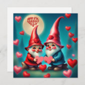 Valentijnsdag Kabouters  Feestdagenkaart (Voorkant / Achterkant)