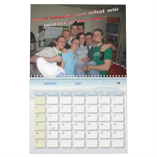 Valentijnsdag Kalender (Jan 2027)