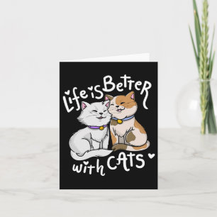 Valentijnsdag Kat Liefhebber Leven Is Beter Met Ka Kaart
