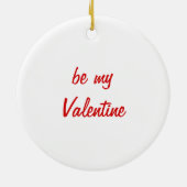 Valentijnsdag, kat-muis-theebeker Keramisch Ornament (Achterkant)