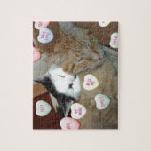 Valentijnsdag Katten Legpuzzel (Verticaal)