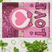 Valentijnsdag Keukenhanddoek (Gevouwen)