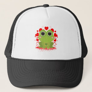 Valentijnsdag Kikker Trucker Pet