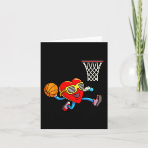Valentijnsdag Kinder jongens Mannen Heart Dunking Kaart