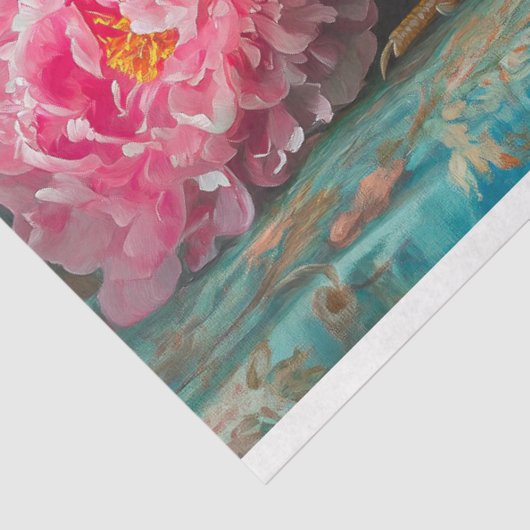 Valentijnsdag kipdecoupage Tissuepapier (Detail)