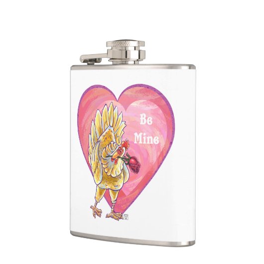 Valentijnsdag kippen heupfles (Links)