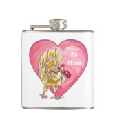 Valentijnsdag kippen heupfles (Voorkant)