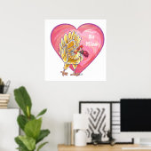 Valentijnsdag kippen poster (Thuiskantoor)