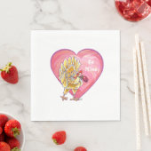 Valentijnsdag kippen servet (Insitu)