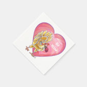 Valentijnsdag kippen servetten (Hoek)