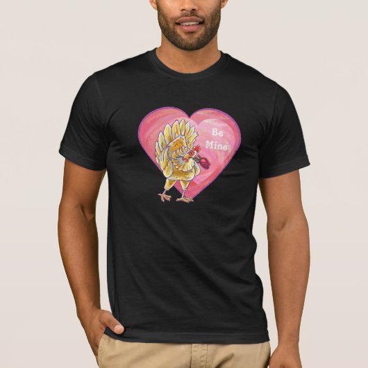 Valentijnsdag kippen t-shirt (Voorkant)