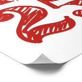 Valentijnsdag Kisses 25 cent Poster (Hoek)