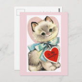 Valentijnsdag kitten Briefkaart (Voorkant / Achterkant)