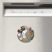 Valentijnsdag Kittens Magneet (Insitu (Vaatwasser))