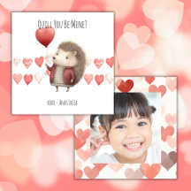 Valentijnsdag klaslokaal, Cute Egel, Foto