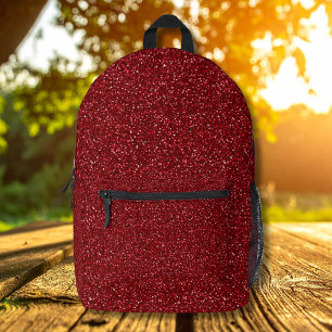Valentijnsdag Klassieke Trendy Rode Glitters Bedrukte Rugzak