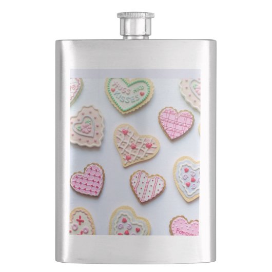 Valentijnsdag koekjes flacon (Voorkant)