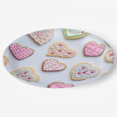 Valentijnsdag koekjes papieren bordje (Gekanteld)