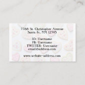 Valentijnsdag koekjes visitekaartje (Achterkant)