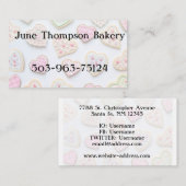 Valentijnsdag koekjes visitekaartje (Voorkant / Achterkant)