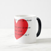 Valentijnsdag koffiebeker magische mok (Voorkant rechts)