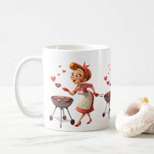 Valentijnsdag Koken Rode Hartjes Mokken
