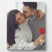 Valentijnsdag koppel Foto liefdes harten Fotoplaat (Voorkant)
