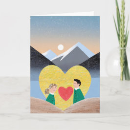 Valentijnsdag Kunstkaart Feestdagen Kaart