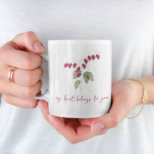Valentijnsdag Kute Whimsical Bleeding Hearts Koffiemok
