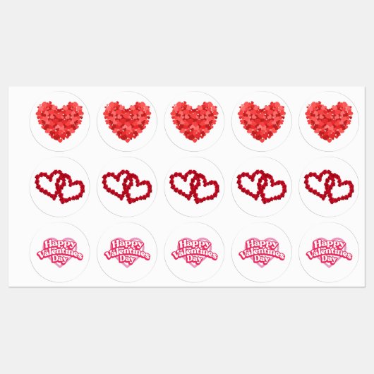 Valentijnsdag Labels (Vel)