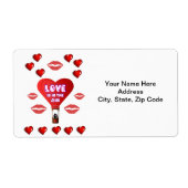 Valentijnsdag Labels (Voorkant)