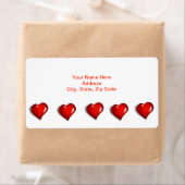 Valentijnsdag Labels harten (Insitu)