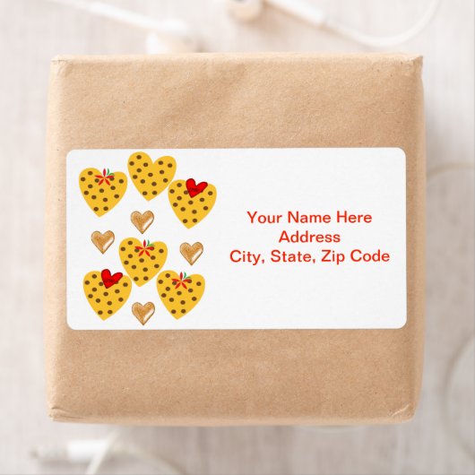 Valentijnsdag Labels harten (Insitu)