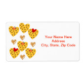 Valentijnsdag Labels harten (Voorkant)