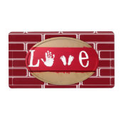 Valentijnsdag Labels Love (Voorkant)