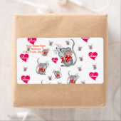 Valentijnsdag Labels Mice (Insitu)