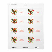 Valentijnsdag Labels Rooster (Full Sheet)