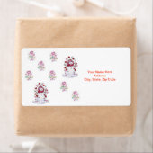 Valentijnsdag Labels Snowman (Insitu)