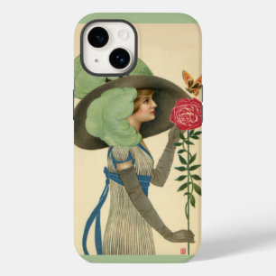  Valentijnsdag, Lady Red Rose Butterfly Case-Mate iPhone 14 Hoesje