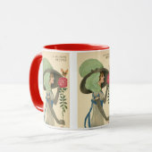 Valentijnsdag, Lady Red Rose Butterfly Mok (Voorkant links)