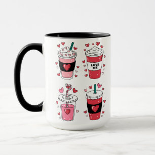 Valentijnsdag Latte Koffieliefhebber Mok