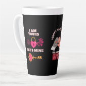 Valentijnsdag Latte Mok (Linkerhoek)