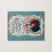 Valentijnsdag, legante vrouw in het hart Legpuzzel (Horizontaal)