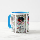 Valentijnsdag, legante vrouw in het hart Mok (Voorkant links)