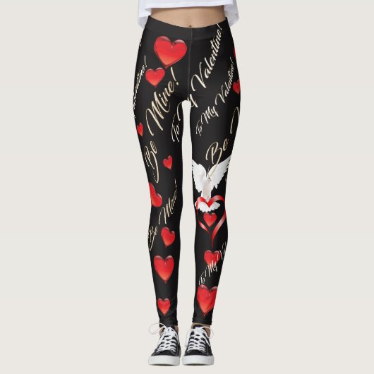 Valentijnsdag Leggings (Voorkant)