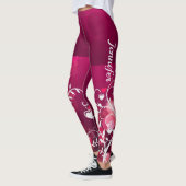 Valentijnsdag Leggings Jouw naam Yoga Pants (Links)