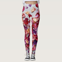 Valentijnsdag Leggings – Romantisch Hartpatroon 
