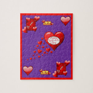 Valentijnsdag legpuzzel