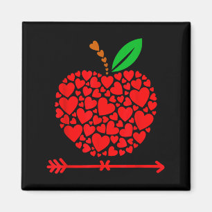 Valentijnsdag Leraar Harten Appel Liefde Onderwijs Magneet