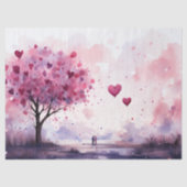 Valentijnsdag Liefde Blossom Decoupage Tissuepapier (Voorkant)